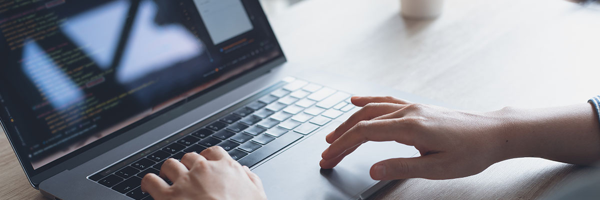 Abstract placeholder banner showing digital collaboration