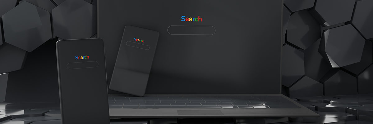 Abstract placeholder banner showing digital collaboration